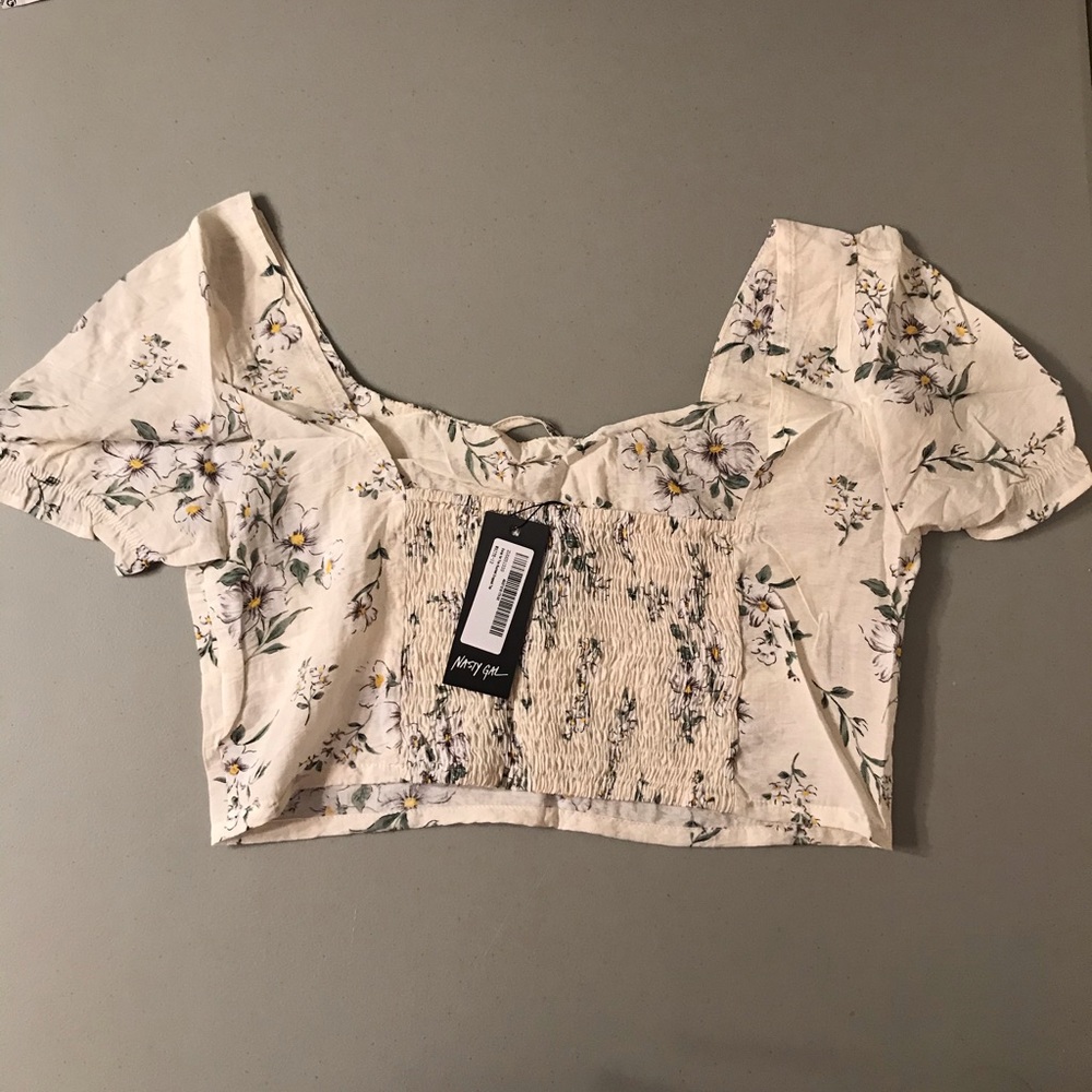 🌼 Nasty Gal Daisy For You Ruched Cropped Top - Picture 8 of 8